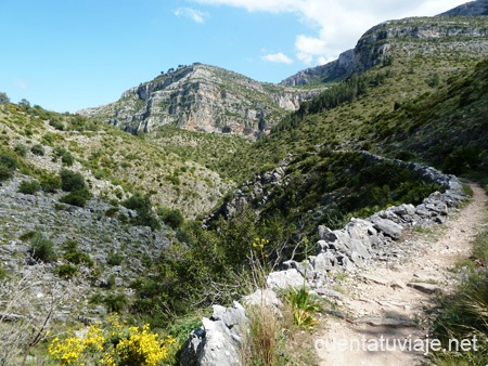 Barranc de Racons. Ruta del Barranco del Infierno, Vall de Laguar.